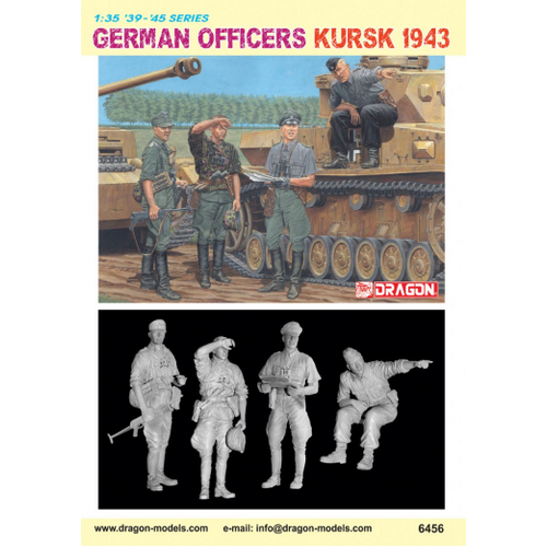 Dragon 1/35 German Officers Plastic Model Kit [6456]