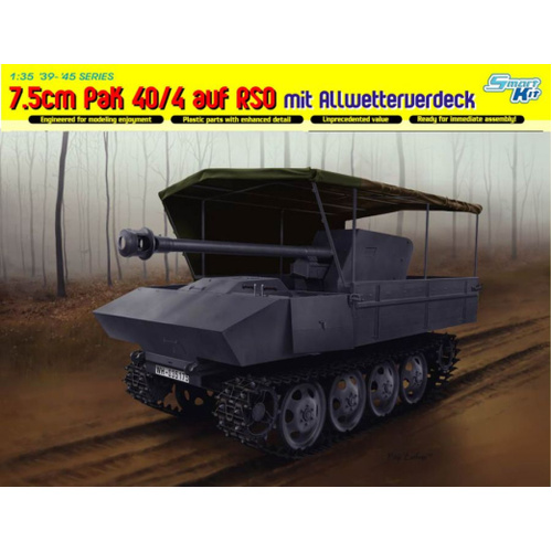 Dragon 1/35 7.5cm PaK 40/4 auf RSO mit Allwetterverdeck [6679]