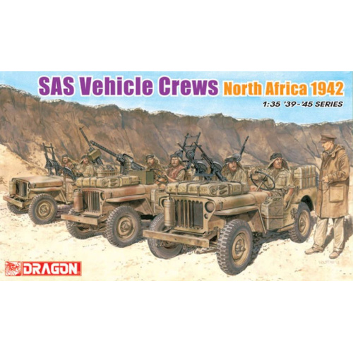 Dragon 1/35 SAS Vehicle Crews North Africa 1942 Plastic Model Kit[6682]