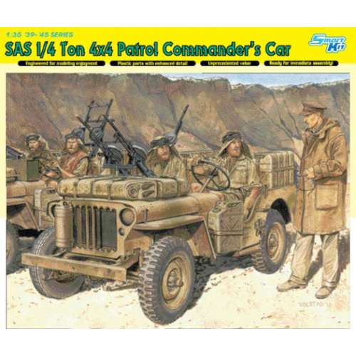 Dragon 1/35 SAS 1/4 Ton 4x4 Patrol Commander's Car (Smart Kit) [6724]