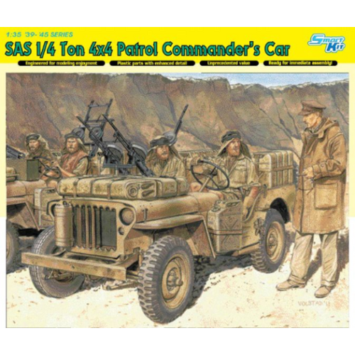Dragon 1/35 SAS 1/4 Ton 4x4 Patrol Commander's Car (Smart Kit) [6724]