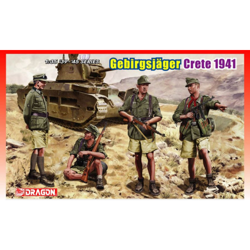 Dragon 1/35 Gebirgsjägers Crete 1941 Plastic Model Kit [6742]