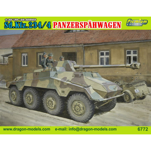 Dragon 1/35 Sd.Kfz.234/4 Panzerspahwagen Plastic Model Kit [6772]