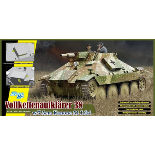 Dragon 1/35 Vollkettenaufklaerer 38 w/7.5cm Kanone 51 L/24 Plastic Model Kit[6815]