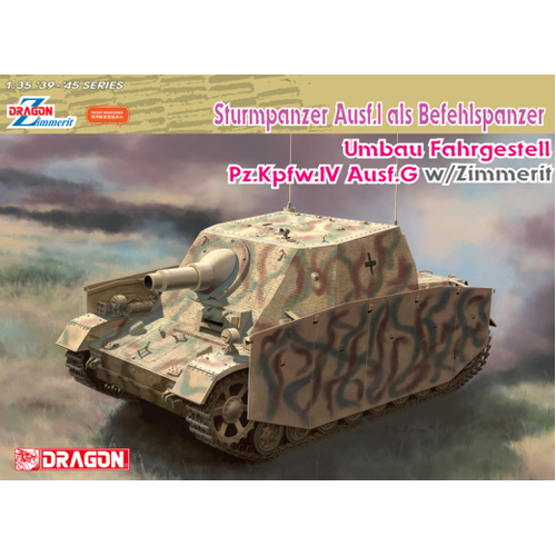 Dragon 1/35 Sturmpanzer Ausf.l als Befehlspanzer w/Zimmerit [6819]