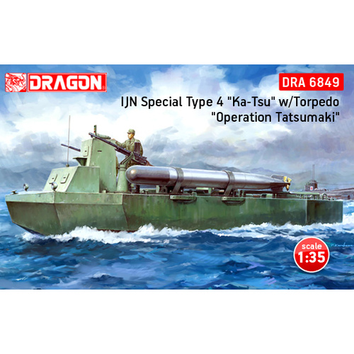 Dragon 1/35 IJN Special Type 4 "Ka-Tsu" w/Torpedo (Operation Tatsumaki) Plastic Model Kit [6849]