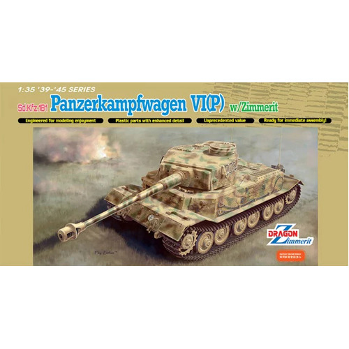 Dragon 1/35 Pz.Kpfw.VI(P)/Bergepanzer Tiger (P) Plastic Model Kit [6869]