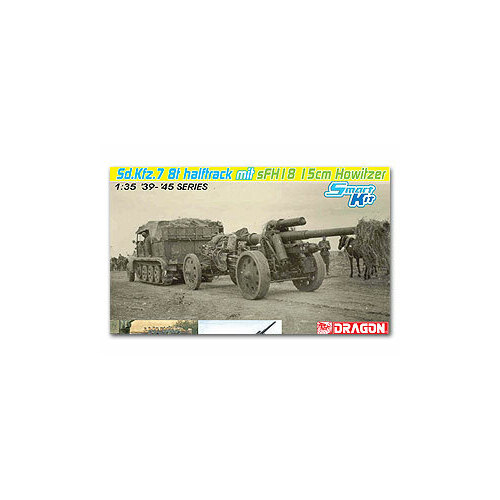 Dragon 1/35 Sd.Kfz.7 8(t) Halftrack + s.FH.18 Howitzer Plastic Model Kit [6918]