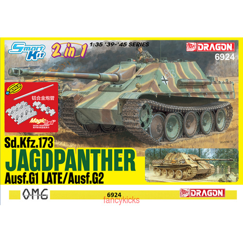 Dragon 1/35 Jagdpanther G1 Late / G2 (2 in 1) Plastic Model Kit [6924]