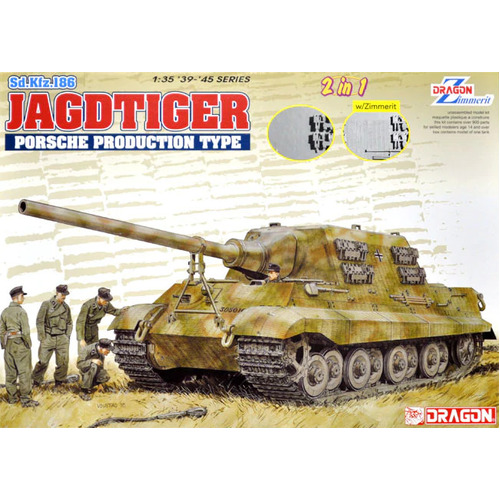 Dragon 1/35 Jagdtiger Porsche Type (2 in 1) Plastic Model Kit [6925]