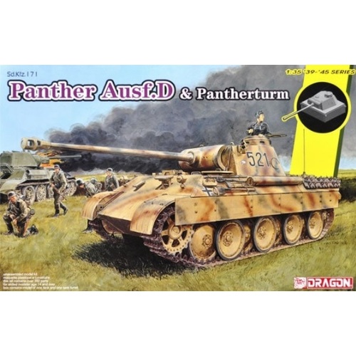 Dragon 1/35 Panther Ausf.D mit Pantherturm Plastic Model Kit [6940]