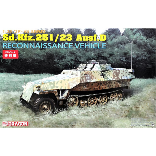 Dragon 1/35 Sd.Kfz.251/23 Ausf.D Reconnaissance Vehicle Plastic Model Kit