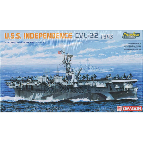 Dragon 1/700 U.S.S. Independence CVL-22 1943 Plastic Model Kit