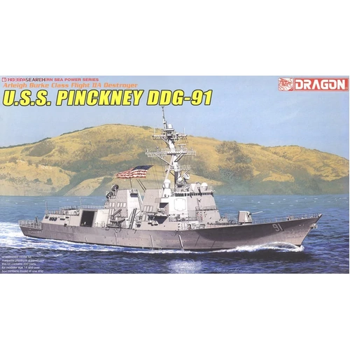 Dragon 1/700 U.S.S. Pinckney DDG-91 - Arleigh Burke Class Flight IIa Destroyer Plastic Model Kit
