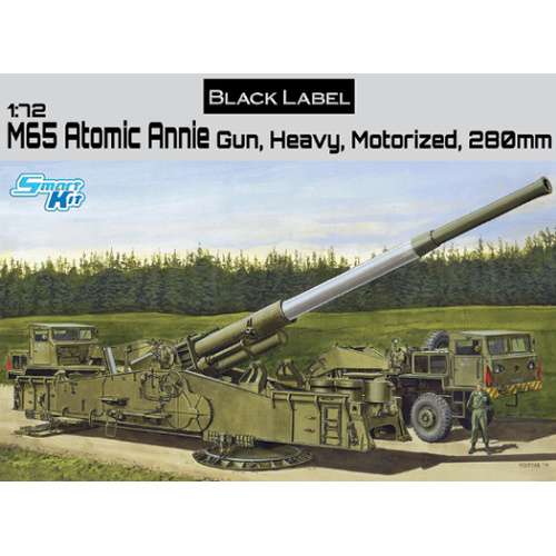 Dragon 1/72 M65 Atomic Annie Gun Heavy Motorized 280mm Plastic Model Kit