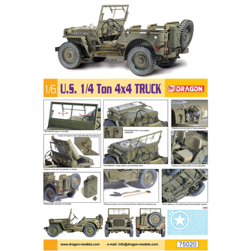 Dragon 1/6 U.S Jeep 1/4 Ton 4x4 Truck [75020]