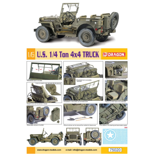 Dragon 1/6 U.S Jeep 1/4 Ton 4x4 Truck [75020]