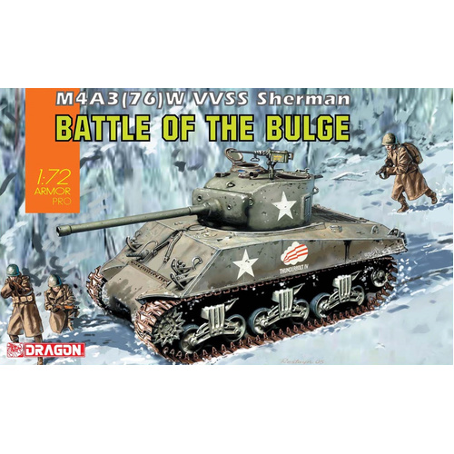 Dragon 1/72 M4A3(76)W VVSS Sherman Plastic Model Kit [7567]