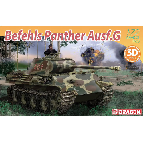 Dragon 1/72 Befehls Panther Ausf.G Plastic Model Kit [7698]