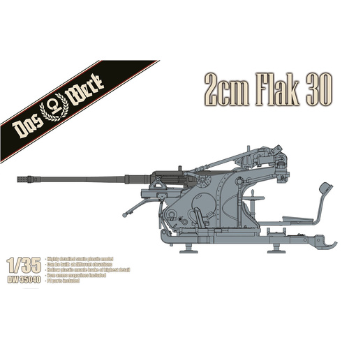Das Werk 1/35 German 2cm Flak 30 Plastic Model Kit [DW35040]
