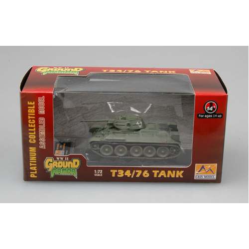Easy Model 1/72 T-34/76 - Russian Army Model 1942 Assembled Model [36265]
