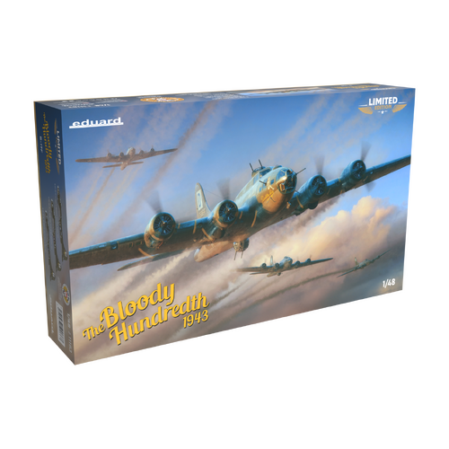 Eduard 1/48 "The Bloody Hundredth 1943 B-17F Flying Fortress Limited Edition Plastic Model Kit