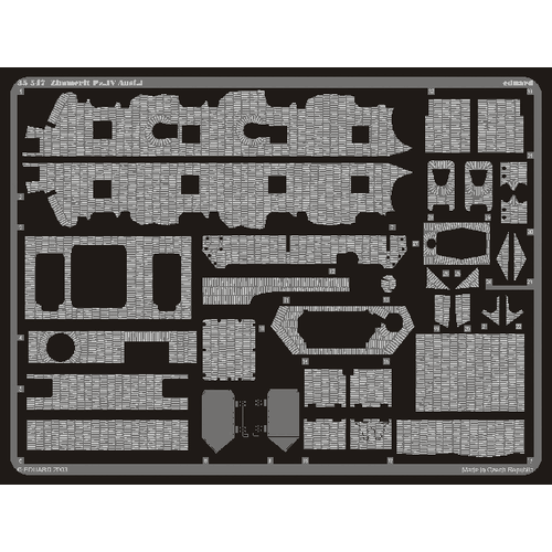 Eduard 1/35 Zimmerit Pz.IV Ausf.J Photo Etch Set