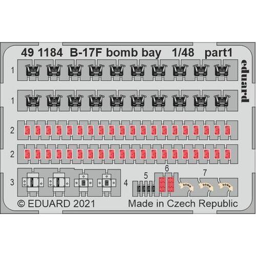Eduard 1/48 B-17F bomb bay Photo etched parts