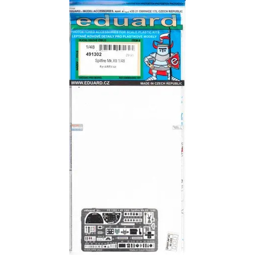 Eduard 1/48 Spitfire Mk.XII Photo etched set [491302]