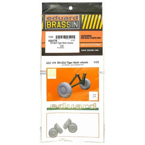 Eduard 1/32 DH.82A Tiger Moth wheels Brassin