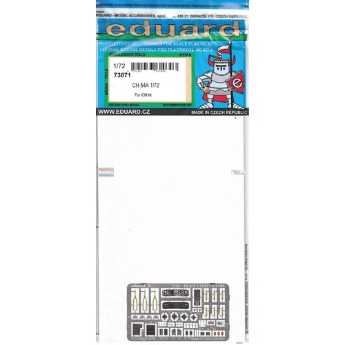 Eduard 1/72 CH-54A Photo Etch Set for ICM