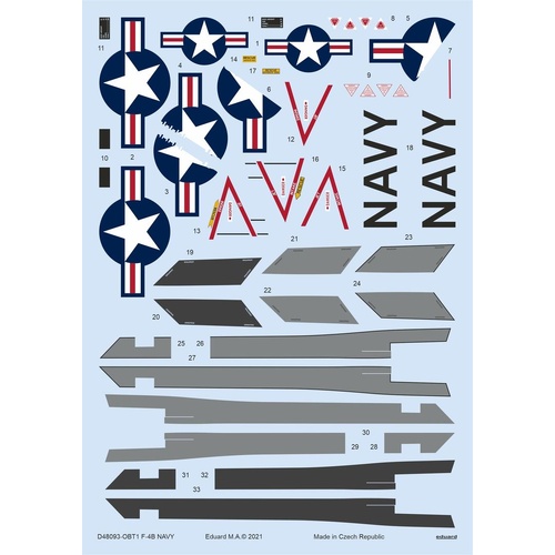 Eduard 1/48 F-4B Navy Decal