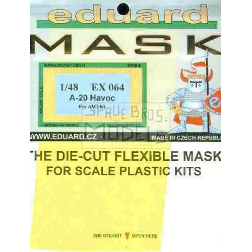 Eduard 1/48 A-20G (AMT, Italeri, Revell) Mask