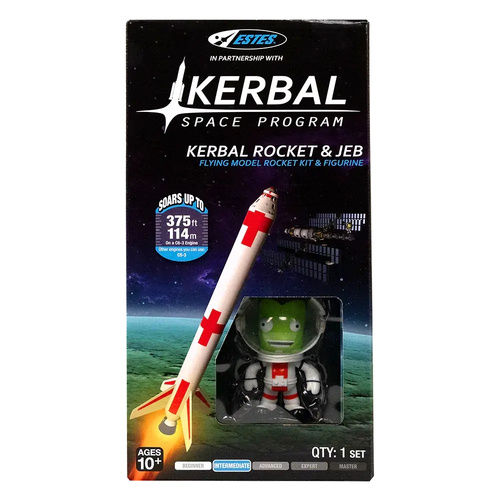 Estes Kerbal w/ Jebediah Kerbonaut