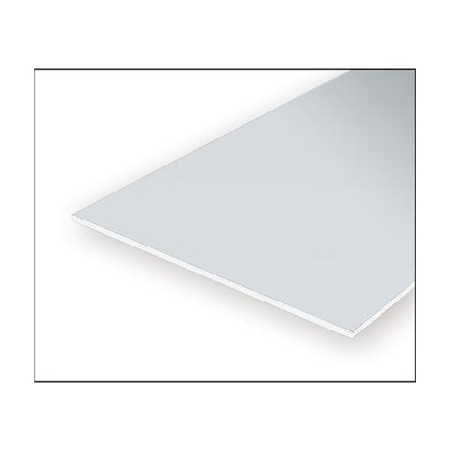 Evergreen White Polystyrene Clapboard Sheet 0.030 x 12 x 24" / 0.76mm x 30cm x 61cm (1)