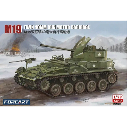 ForeArt 1/72 M19 Twin 40mm Gun Motor Carriage Plastic Model Kit