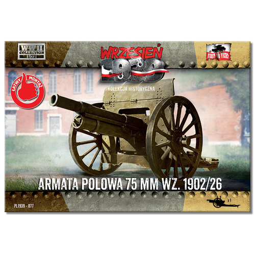 First to Fight 1/72 75mm gun wz/1902/26 Plastic Model Kit