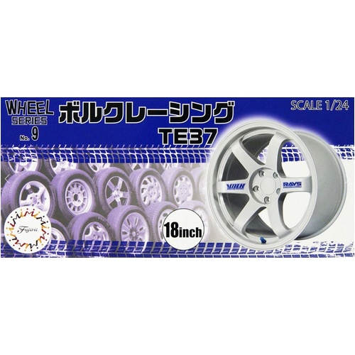 Fujimi 1/24 Volk Racing TE37 18inch [Wheel-09] Wheels for Plastic Models