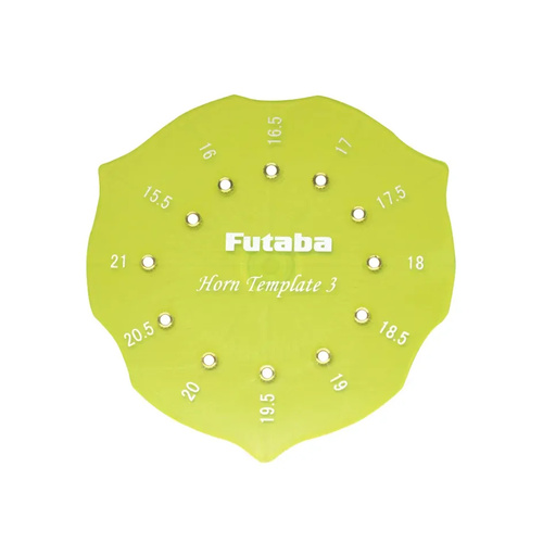 Futaba SX Servo Horn Drill Template 3(15.5mm-21mm) [FUTSXHT31521]