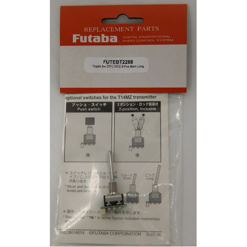Futaba 18MZ  TOGGLE SW 3TFL101G(Long 3 position momentary [FUTEBT2288]