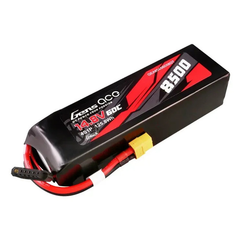Gens Ace G-Tech 4S 8500mAh 60C 14.8V Soft Pack Lipo Battery (XT60)