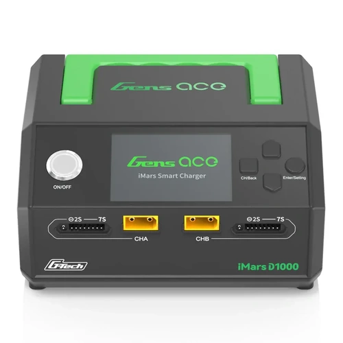 Gens Ace iMars D1000 Smart Charger | Dual Channel | AC 1000W | G-Tech