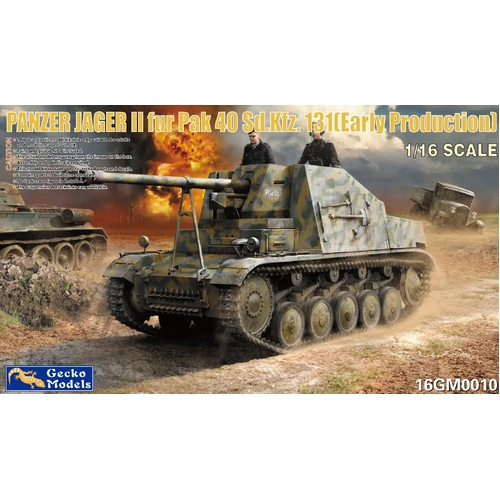 Gecko 1/16 Panzer Jager II fur PaK 40 Sd Kfz.131 (Early Production) Plastic Model Kit