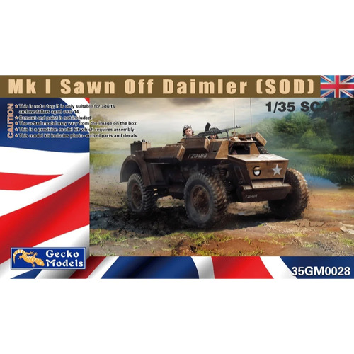 Gecko 1/35 Mk I Sawn Off Daimler (SOD) Plastic Model Kit