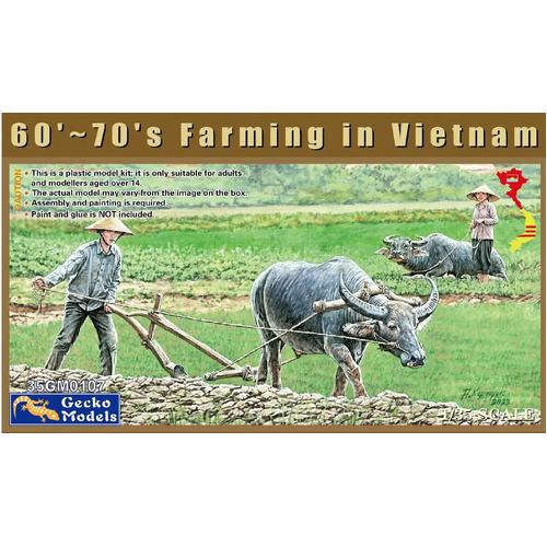 Gecko 1/35 60'~70's Farming in Vietnam Plastic Model Kit