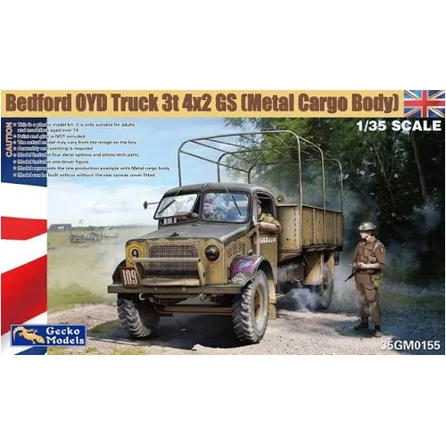 Gecko 1/35 Bedford OYD Track 3t 4x2 GS [Metal Cargo Body) Plastic Model Kit