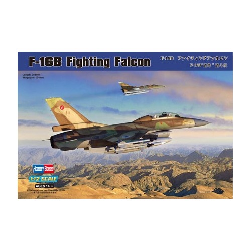 HobbyBoss 1/72 F-16B Fighting Falcon Plastic Model Kit [80273]