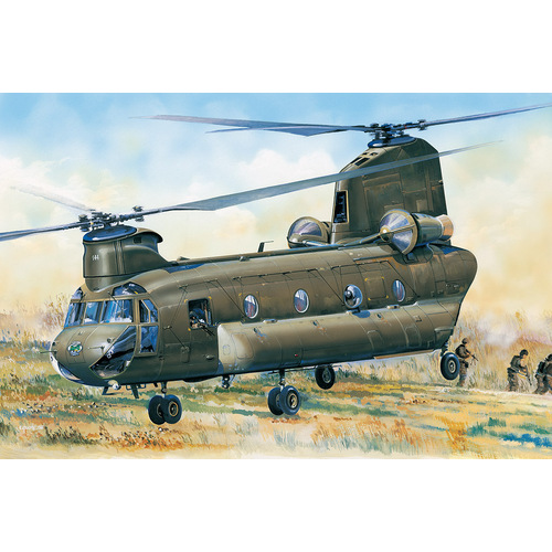 HobbyBoss 1/48 CH-47D CHINOOK *Aus Decals* Plastic Model Kit [81773]