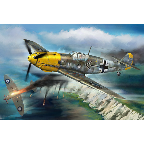 HobbyBoss 1/18 Messerschmitt Bf109E, Sept, 1940 Plastic Model Kit [81809]