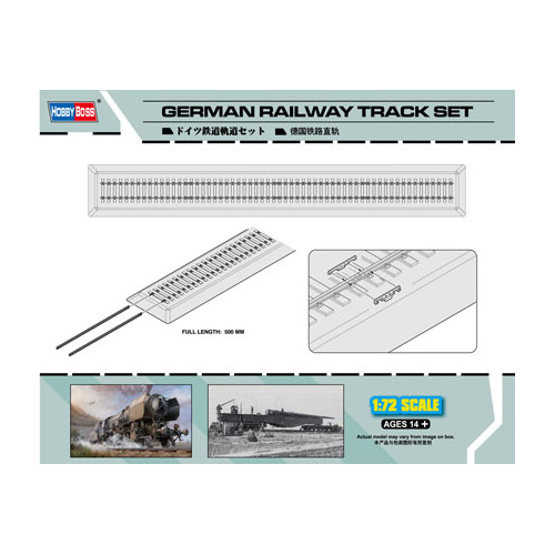 HobbyBoss 1/72 German Railway Track set Plastic Model Kit [82902]